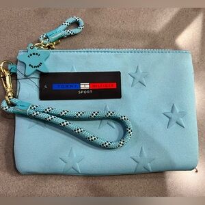 Tommy Hilfiger Sport Stars Neoprene Wristlet – Aqua Blue
